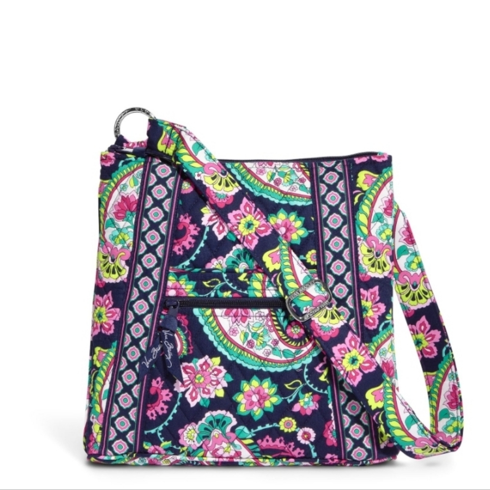 VERA BRADLEY PETAL PAISLEY Hipster Crossbody + Scarf/Shawl Fringe - Picture 9 of 12